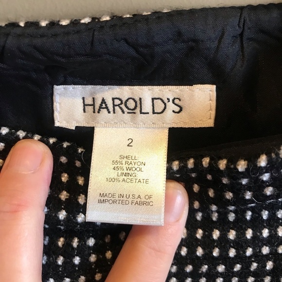 Harold’s Vintage Wool Pencil Skirt Size 6 - Picture 4 of 5
